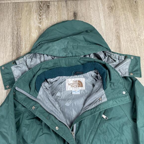 Vintage The North Face Goretex Parka USA Made Green Hooded Women's Large Jacket - Picture 4 of 16